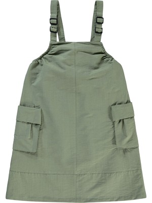 Civil Girls Kız Çocuk Elbise 6-9 Yaş Haki