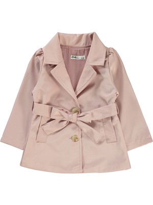 Civil Girls Kız Çocuk Trençkot 2-5 Yaş Pudra