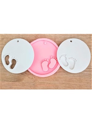 Morlalem Bebek Ayakları Sallantı Silikon Kalıp K-631, Polyester Kokulu Taş Alçı Kalıbı