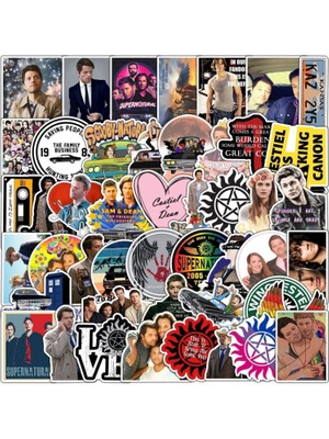 Hediyene Bak Supernatural Dizisi 1.seri Laptop Notebook Tablet Sticker Seti