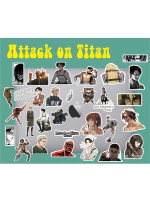 Hediyene Bak Attack On Titan Laptop Notebook Telefon Kılıfı Sticker Paketi