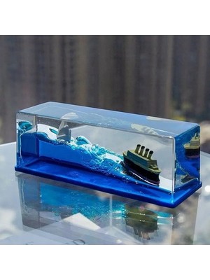 Full Markaj Akvaryum Içinde Titanic Cruise Model Batmayan Gemi