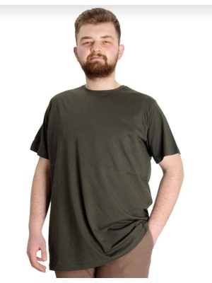 3A Moda Büyük Beden Erkek Pamuklu T-Shirt