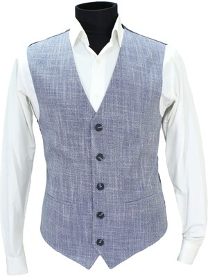 Mentor Regalo Erkek Yelek V Yaka Lacivert Desenli 50612 Xl