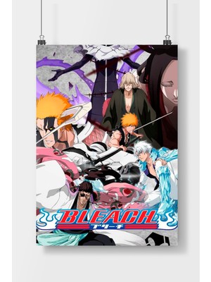 Poster City Bleach 1 Anime  Poster Çerçevesiz Parlak Kağıt