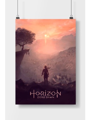 Poster City Horizon Zero Dawn Oyun  Poster Çerçevesiz Parlak Kağıt