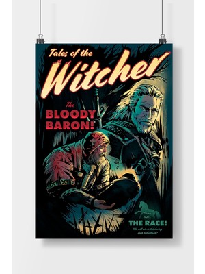 Poster City The Witcher Bloody Baron Oyun  Poster Çerçevesiz Parlak Kağıt