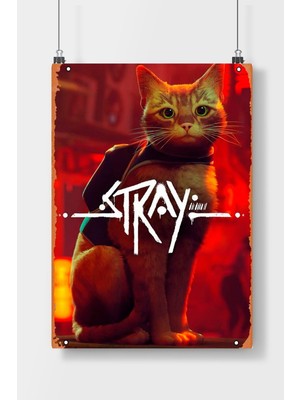 Poster City Ödüllü Stray Oyun  Poster Çerçevesiz Parlak Kağıt