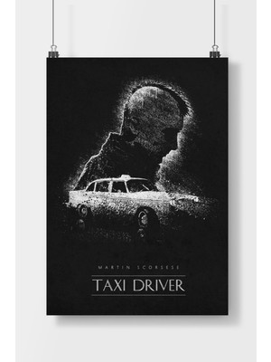 Poster City Taxi Driver Filmi  Poster Çerçevesiz Parlak Kağıt