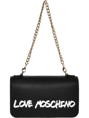 Love Moschino Siyah Kadın 16X24X6 cm Omuz Çantası JC4254PP0HK1300A