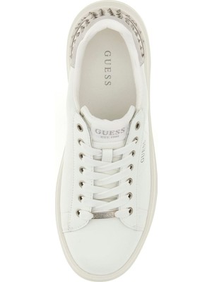 Guess Beyaz - Gümüş Kadın Sneaker FLPVIBLEP12WHISI