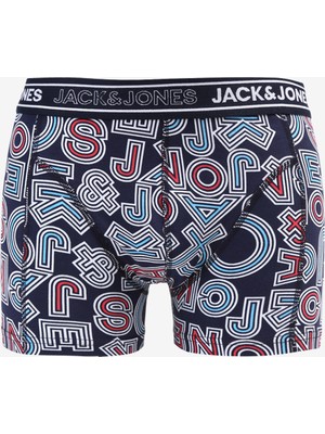 Jack & Jones Lacivert Erkek Boxer 12262281_JACBLUE Logo Mıx Trunk Try