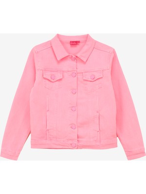 Barbie Pembe Kız Çocuk Denim Ceket BRB4SG-CKT6002