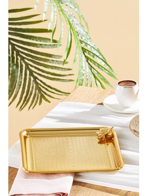 Emsan Leafy Kare Tepsi Gold