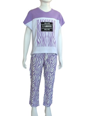 Urz Kids Kız Çocuk Zebra Desenli Spor Takım