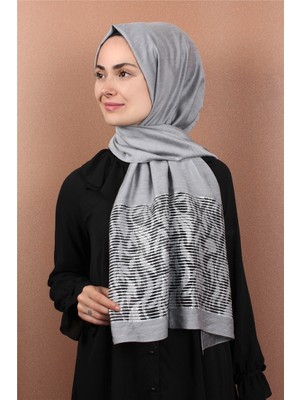 Eşarppark Liza Simli Şal 2629-13 Gri