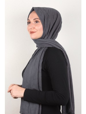 Eşarppark Bambu Kraşlı Şal 2724-79 Antrasit