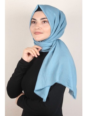 Eşarppark Relax Kraşlı Şal 2721-22 Gök Mavi