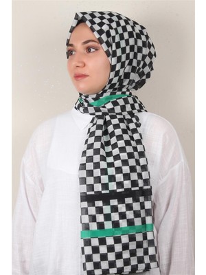 Eşarppark Cotton & Silk Şal 3641-12 Siyah