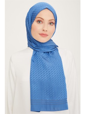 Eşarppark Armine Diamond Şal Zikzak 3095-2 Indigo