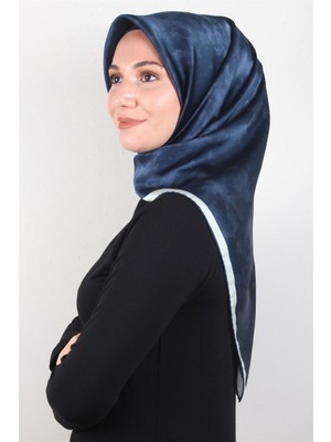 Aker Düz Ipek Eşarp 7208701-322 Lacivert