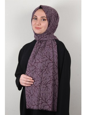 Eşarppark Pamuklu Twist Şal 1264-6 Mor