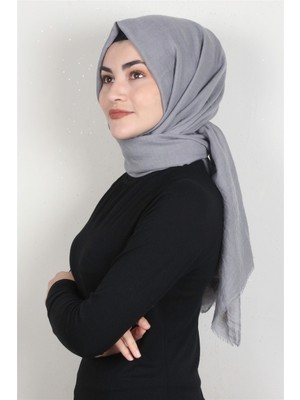 Eşarppark Kraşlı Pamuk Şal 2723-17 Gri