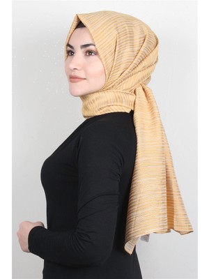 Eşarppark Çizgili Royal Şal 1497-10 Sarı
