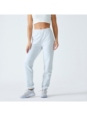 Domyos Kadın Fitness Eşofman Altı - Açık Gri - 500