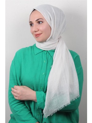 Eşarppark Bürümcük Ince Şal 3093-30 Kirli Beyaz