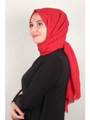 Eşarppark Kraşlı Pamuk Şal 2723-21 Kırmızı