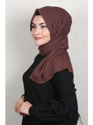 Eşarppark Royal Bürümcük Şal 1453-13 Kahverengi