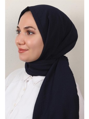 Eşarppark Fresh Pamuk Şal 1488-19 Lacivert