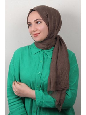 Eşarppark Bürümcük Ince Şal 3093-26 Kahverengi