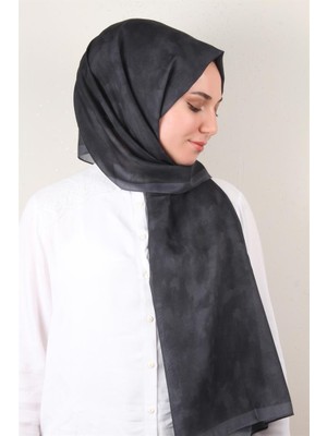 Eşarppark Soft Touch Şal Bulut Desen 2754-5 Antrasit