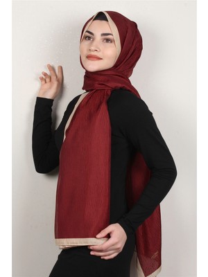 Eşarppark Fashion Ipeksi Şal 2880-3 Bordo