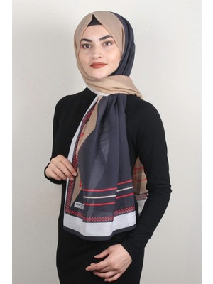 Eşarppark Cotton & Silk Şal 3631-4 Antrasit