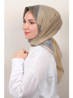 Eşarppark Coton & Silk Eşarp 3646-5 Hardal