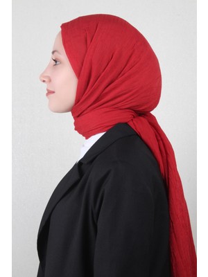 Eşarppark Bambu Kraşlı Şal 2724-37 Kırmızı