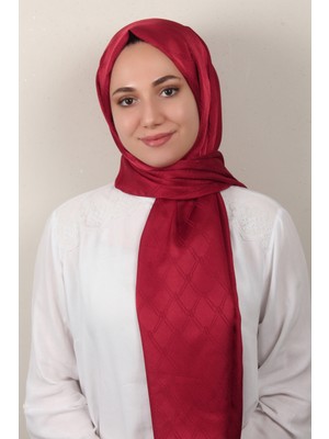 Eşarppark Armine Jakar Ipeksi Şal 3106-4 Kırmızı
