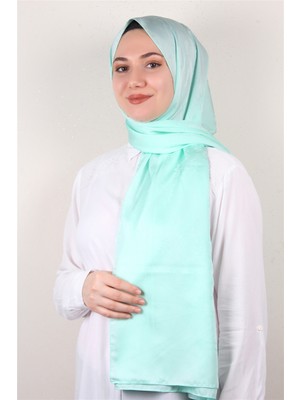 Eşarppark Jakarlı Ipeksi Şal 8085-28 Su Yeşili