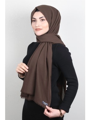 Eşarppark Natural Pamuk Şal 1495-19 Kahverengi