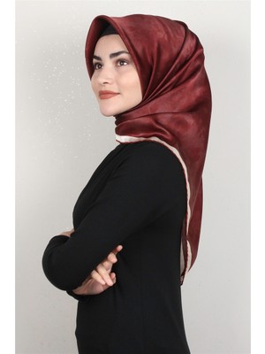 Aker Düz Ipek Eşarp 7208701-341 Bordo