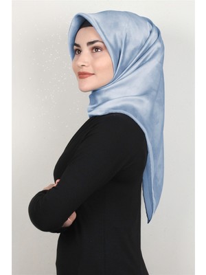 Aker Düz Ipek Eşarp 7208701-321 Gök Mavisi