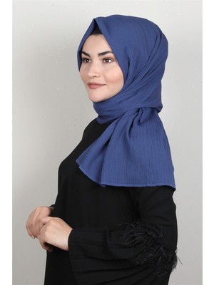 Eşarppark Royal Bürümcük Şal 1453-22 Kot Mavi