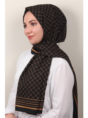 Eşarppark Medine Desenli Şal 2421-8 Siyah