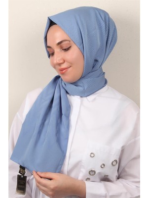 Eşarppark Jakarlı Icon Şal 3101-3 Indigo