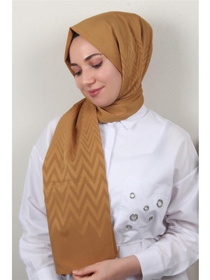 Eşarppark Jakarlı Icon Şal 3101-9 Hardal