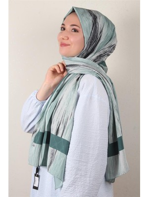 Eşarppark Jakarlı Icon Şal 3104-1 Mint Yeşili