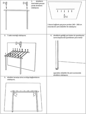 Pinoxi Ahşap Sundurma Çardak Gölgelik Bahçe Pergola Tente